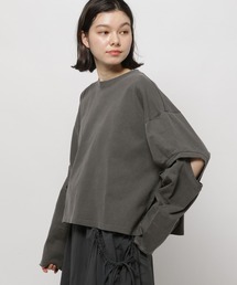 niko and... | ツイストスリットロングTシャツ(Tシャツ/カットソー)