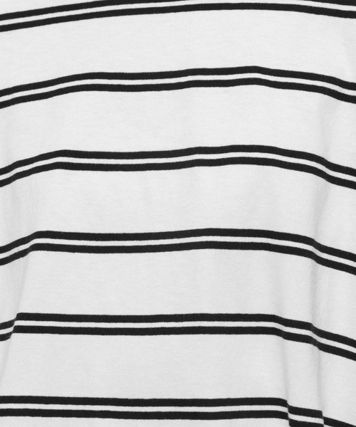 niko and...（ニコアンド）の「ツイストスリットロングTシャツ（Tシャツ/カットソー・レディース・チャコール/オフホワイト/ブラック/ピンク・MEDIUM/LARGE）」の9枚目の写真