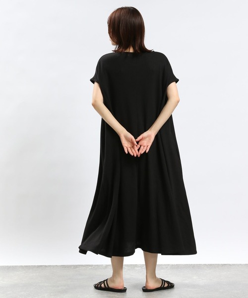 GLOBAL WORK Smile Seed Store（グローバルワーク スマイルシードストア）の「ワッフルワンピース/994859（ワンピース・レディース・チャコール/ブラック/ホワイト×ブラック/アイボリー・MEDIUM/X-LARGE/LARGE/SMALL）」の12枚目の写真