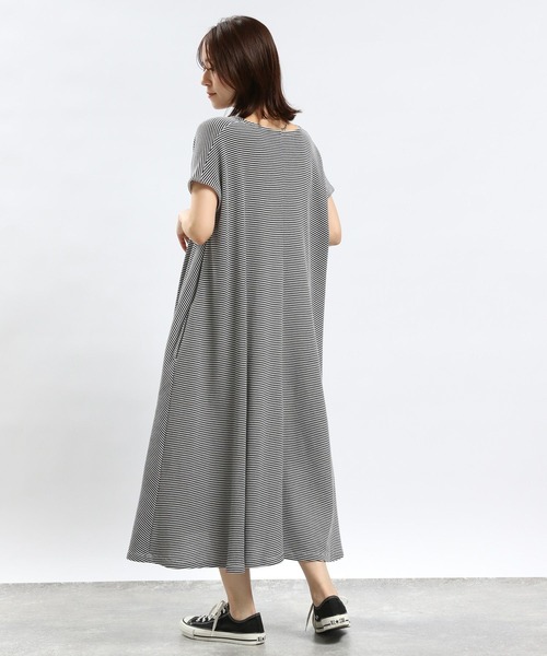 GLOBAL WORK Smile Seed Store（グローバルワーク スマイルシードストア）の「ワッフルワンピース/994859（ワンピース・レディース・チャコール/ブラック/ホワイト×ブラック/アイボリー・MEDIUM/X-LARGE/LARGE/SMALL）」の18枚目の写真