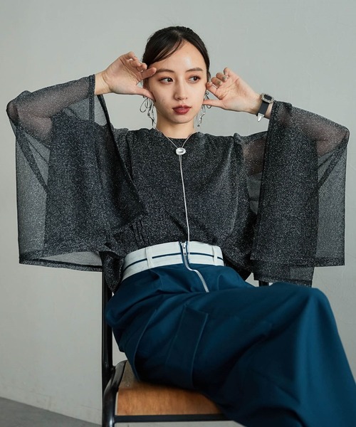 HARE（ハレ）の「スクエアシアーレイヤーTシャツ(HARE)（Tシャツ