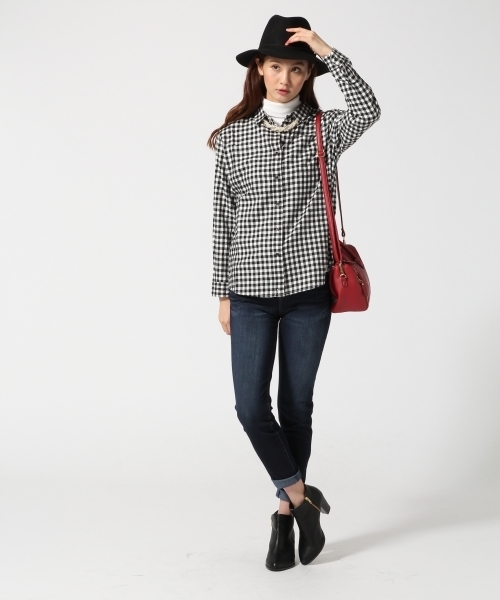 GLOBAL WORK(グローバルワーク)の「2WAYレギュラーシャツ長袖/566271(シャツ/ブラウス・レディース・カーキ/グレー/ホワイト/その他・LARGE/SMALL/MEDIUM)」の8枚目の写真