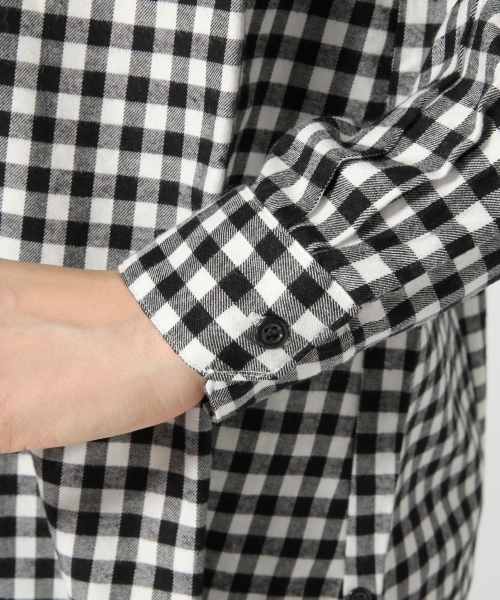 GLOBAL WORK(グローバルワーク)の「2WAYレギュラーシャツ長袖/566271(シャツ/ブラウス・レディース・カーキ/グレー/ホワイト/その他・LARGE/SMALL/MEDIUM)」の10枚目の写真
