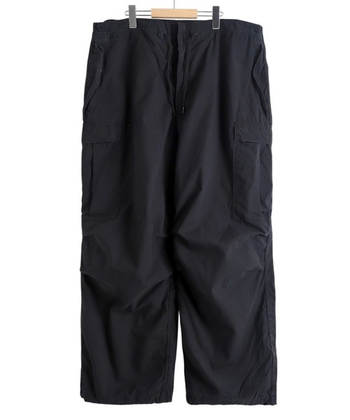 REMI RELIEF NAVY LABEL（レミレリーフネイビーレーベル）の「REMI RELIEF NAVY LABEL / レミレリーフ ネイビーレーベル：オーバーパンツ：RN26349291AK[STD]（その他パンツ・メンズ・ホワイト/オリーブ/ブラック・L/M/S/XL）」の3枚目の写真