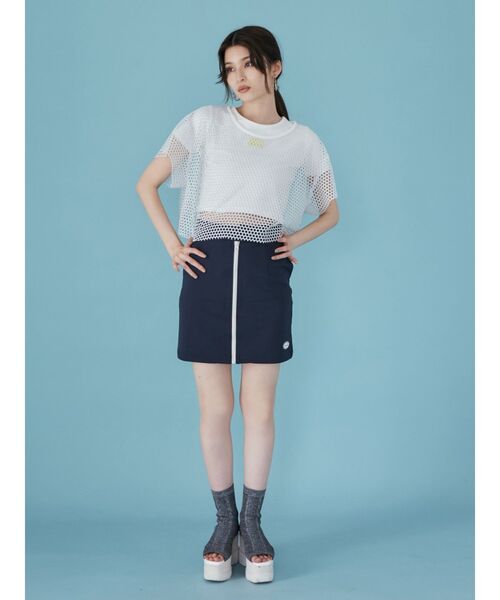 MURUA（ムルーア）の「ロゴクロップトTシャツ（Tシャツ/カットソー・レディース・オレンジ/その他1/ネイビー/ブラック/ホワイト・FREE）」の17枚目の写真
