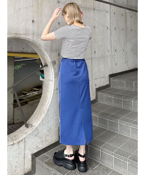 MURUA（ムルーア）の「ロゴクロップトTシャツ（Tシャツ/カットソー・レディース・オレンジ/その他1/ネイビー/ブラック/ホワイト・FREE）」の20枚目の写真