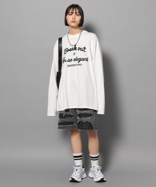 Anui（アニュイ）の「【UNISEX/2サイズ展開】ダメージハーフデニム（デニムパンツ・レディース・ブラック/ブルー・SMALL/MEDIUM）」の19枚目の写真