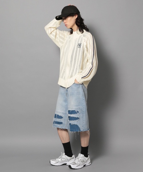 Anui（アニュイ）の「【UNISEX/2サイズ展開】ダメージハーフデニム（デニムパンツ・レディース・ブラック/ブルー・SMALL/MEDIUM）」の14枚目の写真