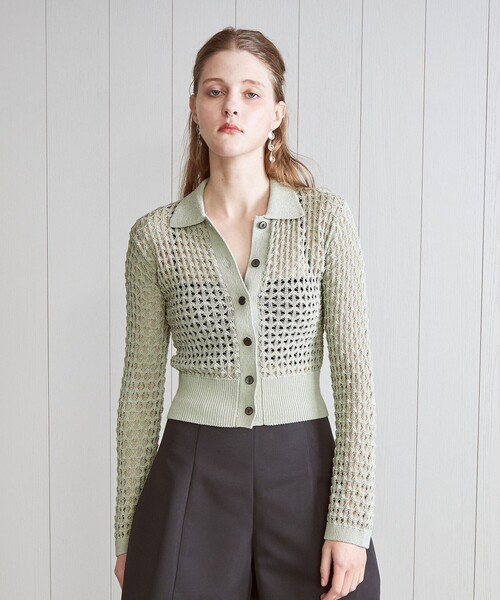 H BEAUTY&YOUTH コードヤーン カーディガン H BEAUTY&YOUTH UNITED ARROWS（エイチビューティーアンドユース