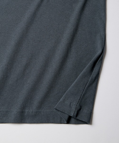 Anchor Smith（アンカー スミス）の「【2点セット】梨地サイドスリットビックシルエット接触冷感クルーネックTシャツ＆ベーシックタンクトップ（Tシャツ/カットソー・メンズ・ワイン/ブラック×ホワイト/ブラック/ブルーグリーン/ホワイト×ブラック/ライトグレー/ホワイト/ライトブルー/ベージュ/ネイビー・L/M）」の17枚目の写真