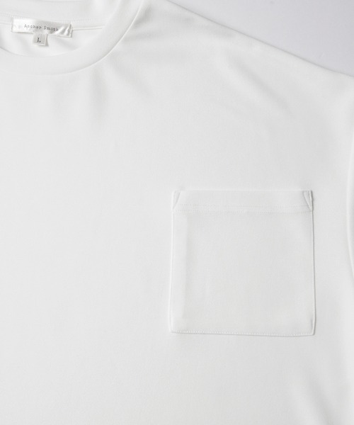 Anchor Smith（アンカー スミス）の「【2点セット】梨地サイドスリットビックシルエット接触冷感クルーネックTシャツ＆ベーシックタンクトップ（Tシャツ/カットソー・メンズ・ワイン/ブラック×ホワイト/ブラック/ブルーグリーン/ホワイト×ブラック/ライトグレー/ホワイト/ライトブルー/ベージュ/ネイビー・L/M）」の20枚目の写真