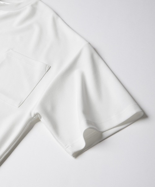 Anchor Smith（アンカー スミス）の「【2点セット】梨地サイドスリットビックシルエット接触冷感クルーネックTシャツ＆ベーシックタンクトップ（Tシャツ/カットソー・メンズ・ワイン/ブラック×ホワイト/ブラック/ブルーグリーン/ホワイト×ブラック/ライトグレー/ホワイト/ライトブルー/ベージュ/ネイビー・L/M）」の21枚目の写真