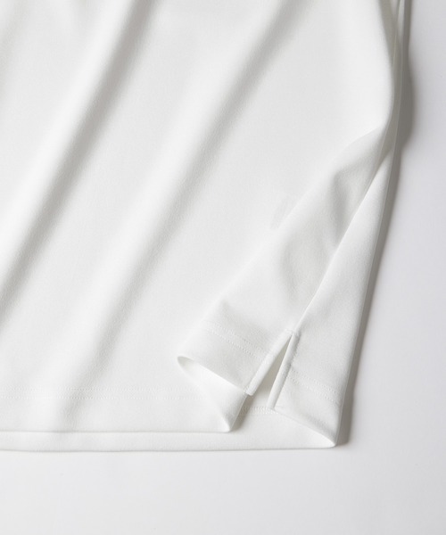 Anchor Smith（アンカー スミス）の「【2点セット】梨地サイドスリットビックシルエット接触冷感クルーネックTシャツ＆ベーシックタンクトップ（Tシャツ/カットソー・メンズ・ワイン/ブラック×ホワイト/ブラック/ブルーグリーン/ホワイト×ブラック/ライトグレー/ホワイト/ライトブルー/ベージュ/ネイビー・L/M）」の22枚目の写真