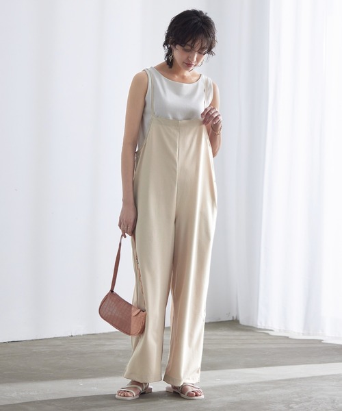 Lisette✨リネン サロペット 予約]リネンライクビスチェデザインサロペット/エクリュ – Lumier