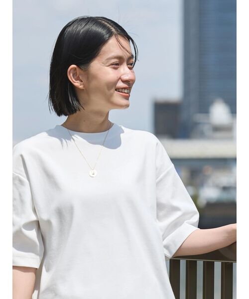 美品 WAAC ワック カットソー 袖メッシュ＆ドット柄 ストレッチ 美品 WAAC ワック カットソー 袖メッシュ＆ドット柄 ストレッチ