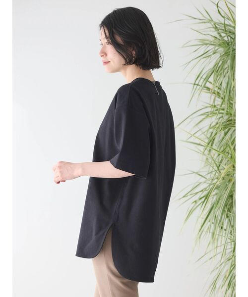 セール】抗菌防臭+UVカット裾ラウンドカットチュニック（Tシャツ