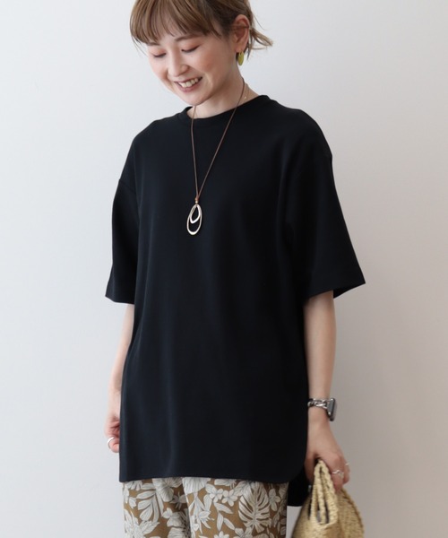 セール】抗菌防臭+UVカット裾ラウンドカットチュニック（Tシャツ