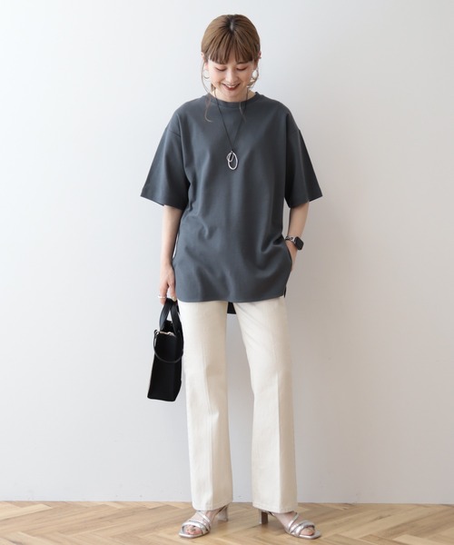 セール】抗菌防臭+UVカット裾ラウンドカットチュニック（Tシャツ