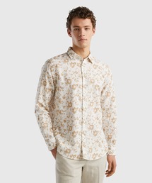 ユナイテッド カラーズ オブ ベネトン UNITED COLORS OF BENETTON. コットン100%ストライプ長袖シャツ・ブラウス （901 ユナイテッド カラーズ オブ ベネトン UNITED COLORS OF