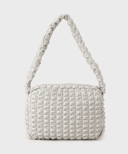 GALLEST（ギャレスト）の「◆ポップコーンショルダーバッグ（ショルダーバッグ・レディース・ブラック/オフホワイト/シルバー・00）」の3枚目の写真