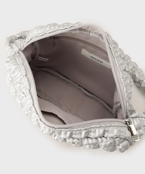 GALLEST（ギャレスト）の「◆ポップコーンショルダーバッグ（ショルダーバッグ・レディース・ブラック/オフホワイト/シルバー・00）」の9枚目の写真
