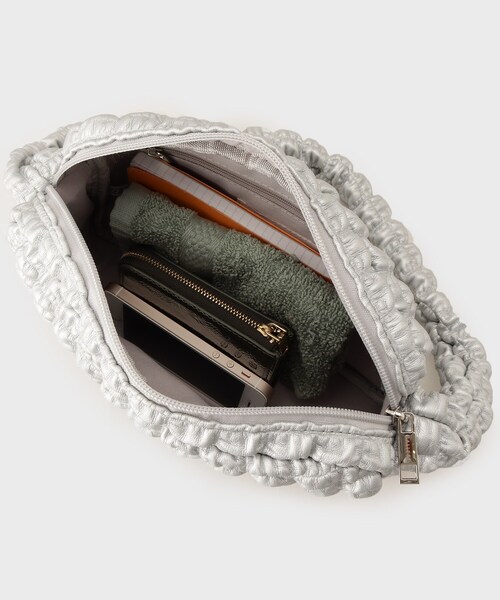 GALLEST（ギャレスト）の「◆ポップコーンショルダーバッグ（ショルダーバッグ・レディース・ブラック/オフホワイト/シルバー・00）」の12枚目の写真