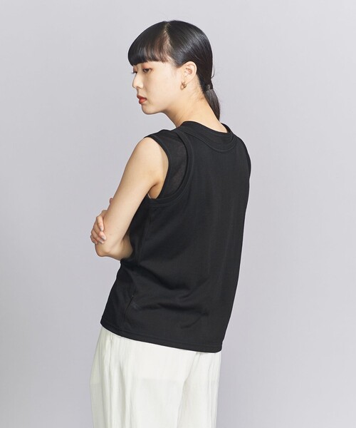 BEAUTY&YOUTH UNITED ARROWS(ビューティーアンドユースユナイテッドアローズ)の「2セット レイヤード タンクトップ(Tシャツ/カットソー・レディース・オリーブ/ブラック/コバルトブルー・FREE)」の2枚目の写真