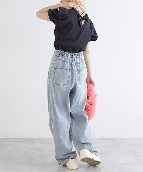 w closet（ダブルクローゼット）の「後ろリボンパフスリーブプル
