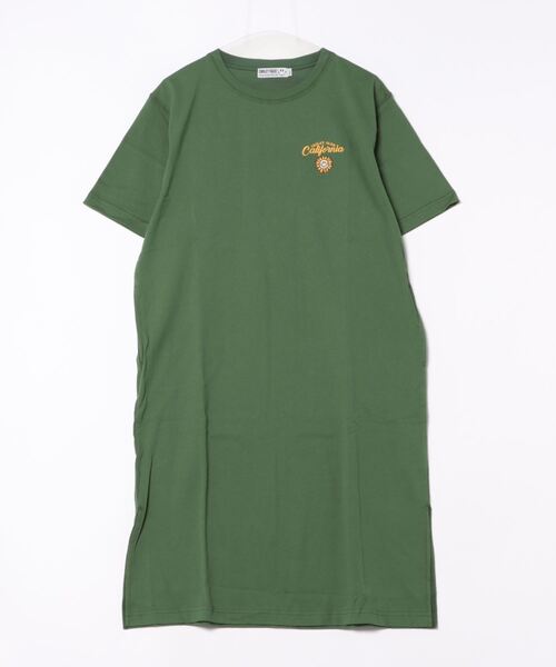 Import & Select(インポートアンドセレクト)の「【CALISURF】SMILEY FACE フラワー刺繍ワンピース(ワンピース・レディース・グリーン/ベージュ・フリー)」の2枚目の写真