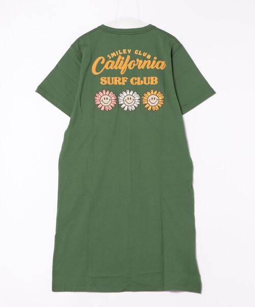 Import & Select(インポートアンドセレクト)の「【CALISURF】SMILEY FACE フラワー刺繍ワンピース(ワンピース・レディース・グリーン/ベージュ・フリー)」の4枚目の写真
