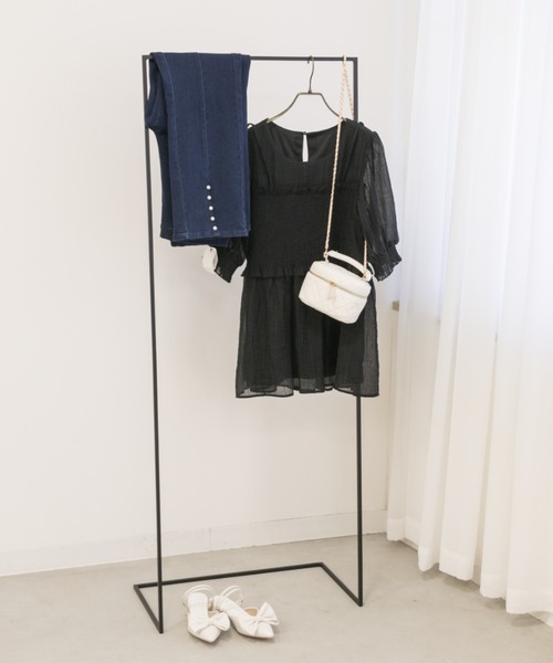 レイヤード風半袖シャーリングブラウス（シャツ/ブラウス）｜CLETTE（クレット）