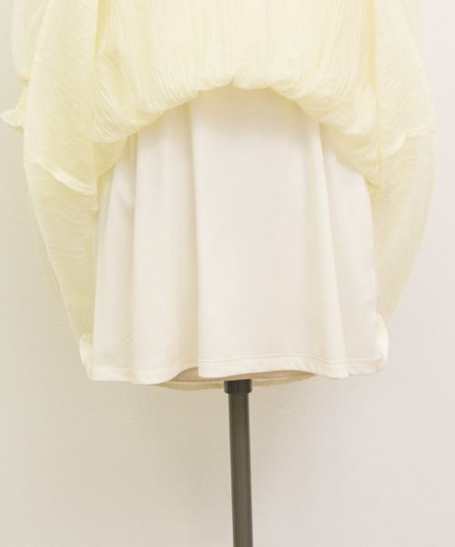 レイヤード風半袖シャーリングブラウス（シャツ/ブラウス）｜CLETTE（クレット）