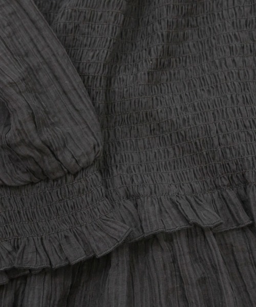 レイヤード風半袖シャーリングブラウス（シャツ/ブラウス）｜CLETTE（クレット）