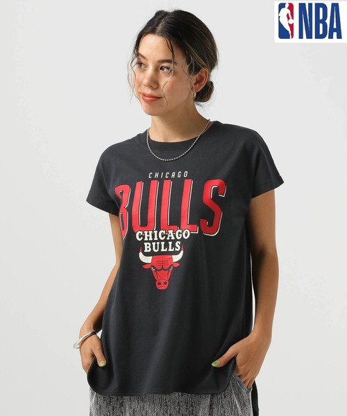 NBA(エヌビーエー)の「NBAフレンチスリーブプルオーバー(Tシャツ/カットソー・レディース・ブルー/ブラック/パープル/オフホワイト・FREE)」の3枚目の写真