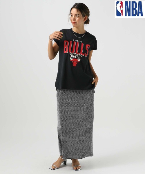 NBA(エヌビーエー)の「NBAフレンチスリーブプルオーバー(Tシャツ/カットソー・レディース・ブルー/ブラック/パープル/オフホワイト・FREE)」の11枚目の写真