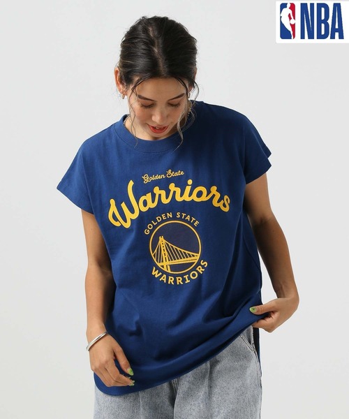 NBA(エヌビーエー)の「NBAフレンチスリーブプルオーバー(Tシャツ/カットソー・レディース・ブルー/ブラック/パープル/オフホワイト・FREE)」の16枚目の写真