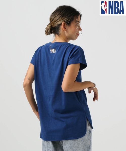 NBA(エヌビーエー)の「NBAフレンチスリーブプルオーバー(Tシャツ/カットソー・レディース・ブルー/ブラック/パープル/オフホワイト・FREE)」の17枚目の写真
