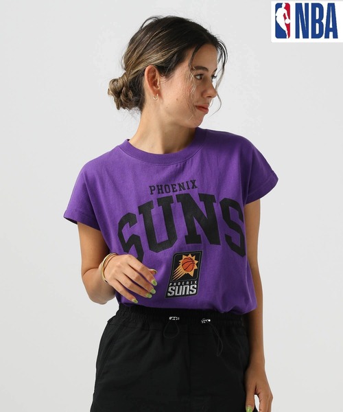 NBA(エヌビーエー)の「NBAフレンチスリーブプルオーバー(Tシャツ/カットソー・レディース・ブルー/ブラック/パープル/オフホワイト・FREE)」の20枚目の写真