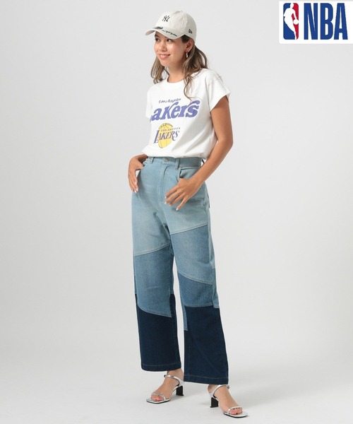 NBA(エヌビーエー)の「NBAフレンチスリーブプルオーバー(Tシャツ/カットソー・レディース・ブルー/ブラック/パープル/オフホワイト・FREE)」の8枚目の写真