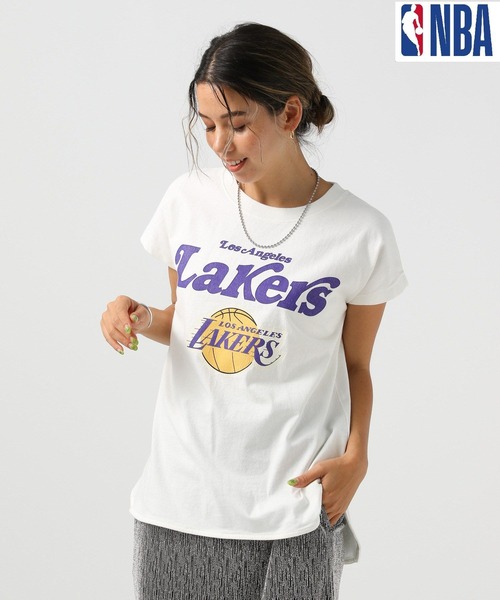 NBA(エヌビーエー)の「NBAフレンチスリーブプルオーバー(Tシャツ/カットソー・レディース・ブルー/ブラック/パープル/オフホワイト・FREE)」の10枚目の写真