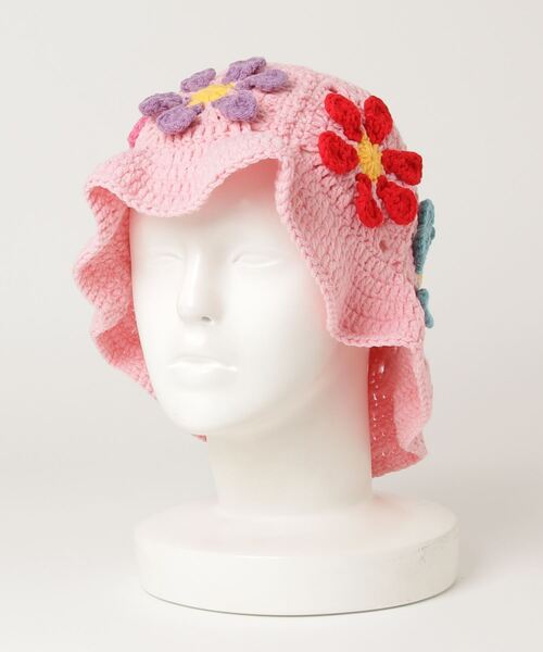 HIKA】花モチーフニットHAT（ハット）｜HIKA（ヒカ）の