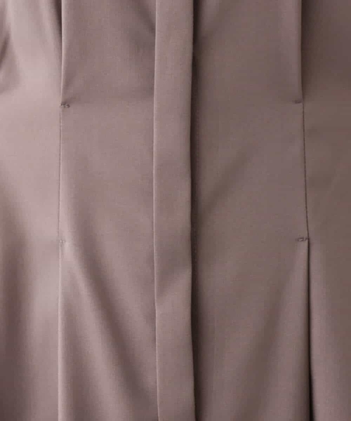 MK MICHEL KLEIN（エムケーミッシェルクラン）の「ウエストタックシャツワンピース/洗える（シャツワンピース・レディース・グリーン/モカ・38）」の22枚目の写真