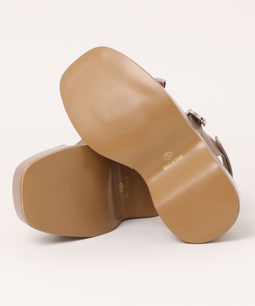 Fabby fabby(ファビィーファビィー)の「厚底2ベルトウエスタンサンダル(サンダル・レディース・ブラック/オフホワイト/ベージュ・SMALL/MEDIUM/LARGE)」の9枚目の写真