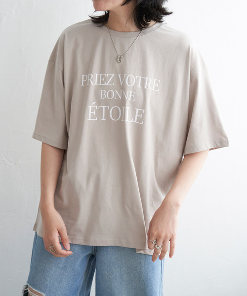 VENCEEXCHANGE(ヴァンスエクスチェンジ)の「【接触冷感】USAコットンロゴプリントTシャツ(Tシャツ/カットソー・レディース・ブラック/オフホワイト/ベージュ/グリーン系/キャメル・FREE)」の19枚目の写真