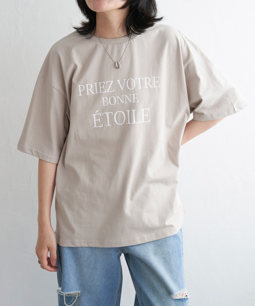 VENCEEXCHANGE(ヴァンスエクスチェンジ)の「【接触冷感】USAコットンロゴプリントTシャツ(Tシャツ/カットソー・レディース・ブラック/オフホワイト/ベージュ/グリーン系/キャメル・FREE)」の18枚目の写真