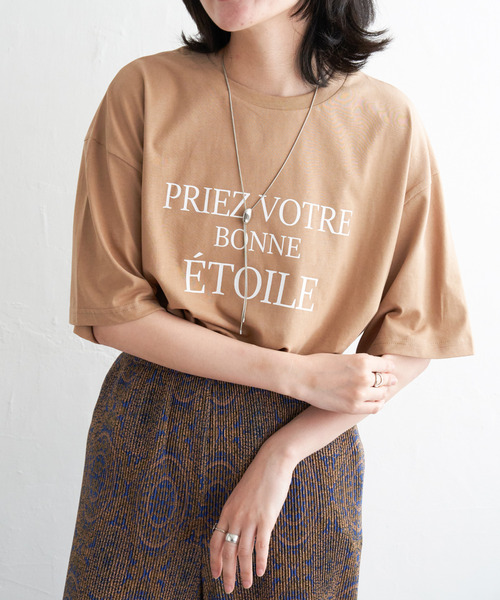 VENCEEXCHANGE(ヴァンスエクスチェンジ)の「【接触冷感】USAコットンロゴプリントTシャツ(Tシャツ/カットソー・レディース・ブラック/オフホワイト/ベージュ/グリーン系/キャメル・FREE)」の14枚目の写真