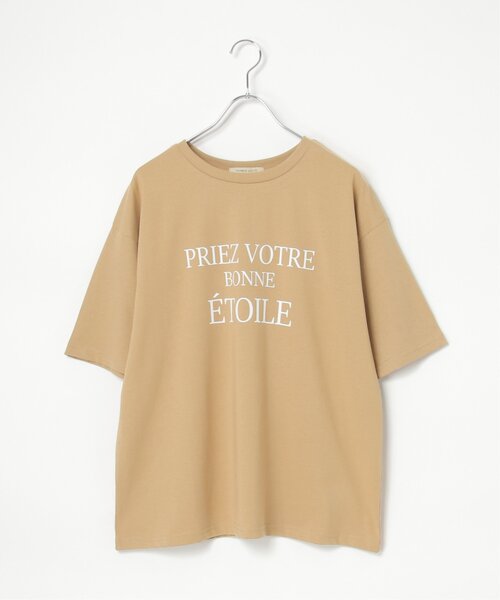 VENCEEXCHANGE(ヴァンスエクスチェンジ)の「【接触冷感】USAコットンロゴプリントTシャツ(Tシャツ/カットソー・レディース・ブラック/オフホワイト/ベージュ/グリーン系/キャメル・FREE)」の7枚目の写真