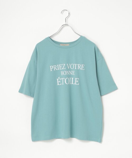 VENCEEXCHANGE(ヴァンスエクスチェンジ)の「【接触冷感】USAコットンロゴプリントTシャツ(Tシャツ/カットソー・レディース・ブラック/オフホワイト/ベージュ/グリーン系/キャメル・FREE)」の6枚目の写真