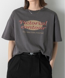 ヴィンテージ風ロゴ ピグメントTシャツ