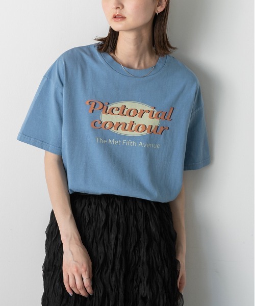 セール】ヴィンテージ風ロゴ ピグメントTシャツ（Tシャツ